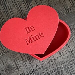 Heart-Shaped Red Storage Box